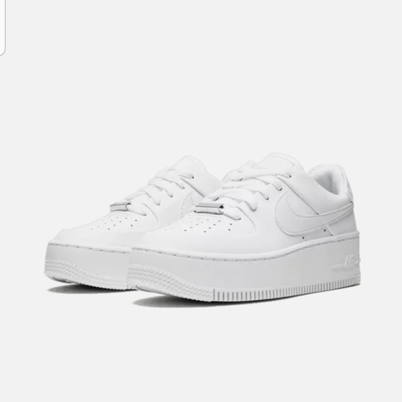 Nike Shoes - Women's Nike Air Force 1 One Low Sage TRIPLE WHITE